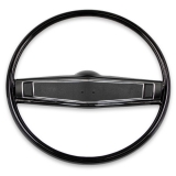 1969-1970 Chevelle Standard Steering Wheel Kit Black Fine Grain Image