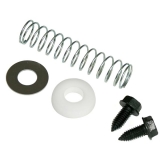 1969-1977 El Camino Back Drive Cross Shaft Spring, Plastic Spacer & Washers 5pc Kit Image