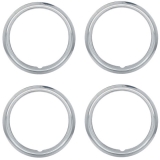 1978-1983 Malibu Round Lip Rally Wheel Trim Ring Kit 14 X 6 Stainless Steel 1-1/2 Deep Image