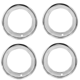 1964-1987 El Camino Rally Wheel Trim Rings Kit 15 X 7 With Bowtie 2.75 Inch Deep Image