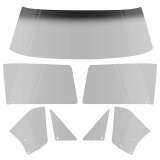 1967-1967 Camaro Convertible 7 Piece Glass Kit Smoke Gray Tint Image