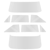 1962-1965 Nova 2 Door Hardtop 8 Piece Glass Kit Clear Image