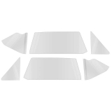 1962-1965 Nova 2 Door Hardtop 6 Piece Side Glass Kit Clear Image