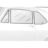 1966-1967 Nova 2 Door Hardtop 6 Piece Side Glass Kit Green Tint Image