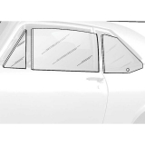 1962-1963 Nova Convertible 6 Piece Side Glass Kit Smoke Gray Tint Image