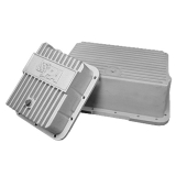 Performance Automatic 4L60E Transmission Pan, Polished Aluminum, Standard Depth Image