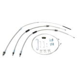 1964-1967 El Camino Parking Brake Cable Super Kit, Without TH400, Original Material Image