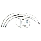 1968-1972 Chevelle Parking Brake Cable Super Kit, With TH400, Stainless Steel Image