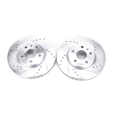 2010-2015 Camaro Front Evolution Drilled & Slotted Rotors - Pair Image