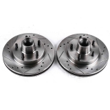 1982-1992 Camaro Front Evolution Drilled & Slotted Rotors - Pair Image