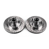 1979-1981 Grand Prix Front Evolution Drilled & Slotted Rotors - Pair Image