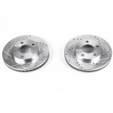 1993-1997 Camaro Front Evolution Drilled & Slotted Rotors - Pair Image