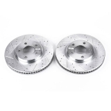 1998-2002 Camaro Front Evolution Drilled & Slotted Rotors - Pair Image