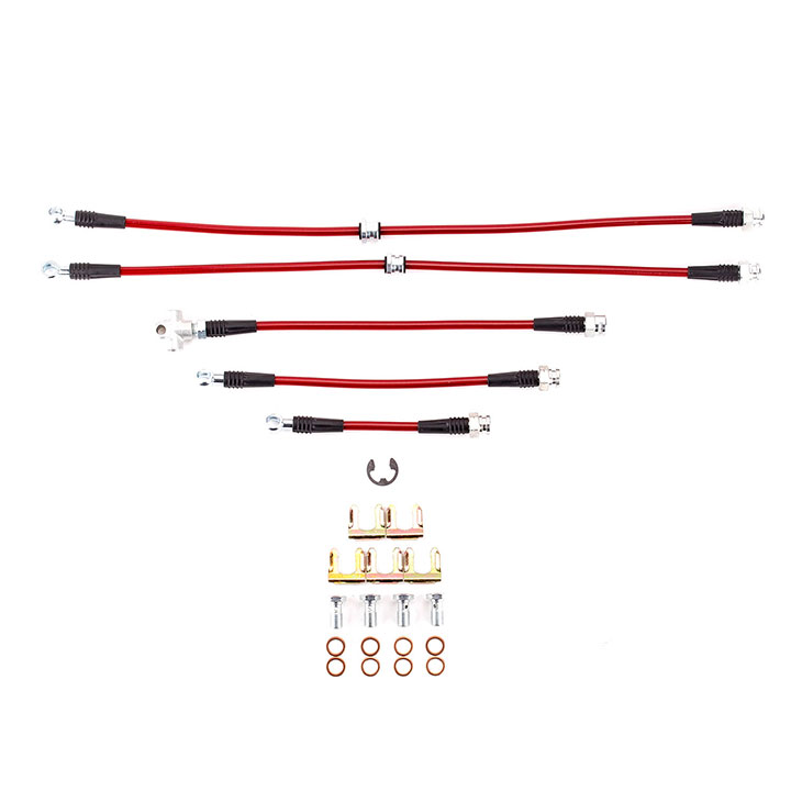 19891992 Chevrolet Front & Rear SS Braided Brake Hose Kit