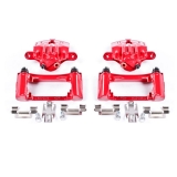 1998-2002 Camaro Rear Red Calipers w/Brackets - Pair Image