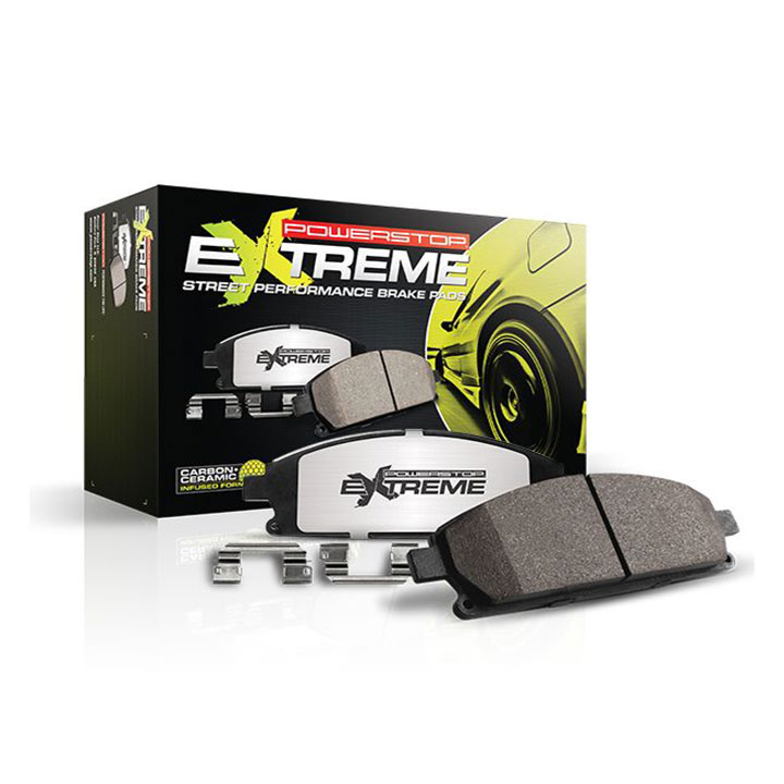 thumbnail image 2 of Pair Of Front Ceramic Brake Pads With Hardware For 2018-2023 Jeep Wrangler (Includes Sport, Sahara, Rubicon) 2 of 4