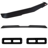 1968 Camaro Pro Touring Front & Rear Spoiler Kit With Black Tail Lamp Bezels Black Image