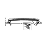1970-1972 Chevelle Convertible Trunk Torsion Bar Chassis Image