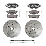 1969-1972 El Camino Factory Front Disc Brake Upgrade Kit, Black Wilwood Calipers Image