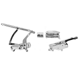 1968 El Camino Billet Hood Hinge Pair w/ Heavy Duty Struts & Hardware Image