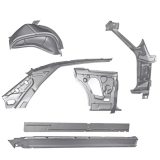 1966-1967 Chevy 2 Nova Coupe Inner Quarter, Roof, A Pillar, And Rocker Frame Kit RH Image