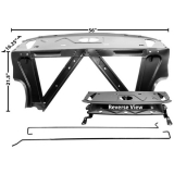 1966-1967 Chevy 2 Nova Trunk Divider Package Shelf Assembly Image