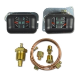 1966-1967 Chevelle Gauge Conversion Kit High Oil Pressure Amps Image