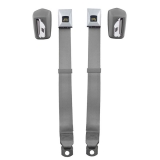 1964-1967 El Camino Deluxe Fisher Coach Front Seat Belts, Pair, Green Image