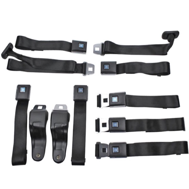 1967-1969 Chevrolet OE Style Lap Seat Belt Full Set With Shoulder Harnesses