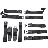 1967-1969 Camaro OE Style Lap Seat Belt Full Set With Shoulder Harnesses Image