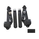 1978-1987 El Camino Seat Belt Kit, Buckets, Black Image