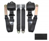 1982-1983 Malibu Seat Belt Kit, Front, Buckets, Black Image