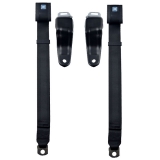 1967-1969 Camaro Standard Front Seat Belts, Pair, Black Image