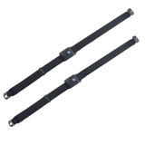 1967-1969 Camaro GM Restoration Non-retractable Shoulder Harnesses and Buckles, Black Image