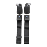 1968-1972 Nova OE Style Front Retractable Lap Seat Belts Black Image