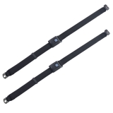 1968-1972 Chevelle GM Restoration Non-retractable Shoulder Harnesses and Buckles Black Image