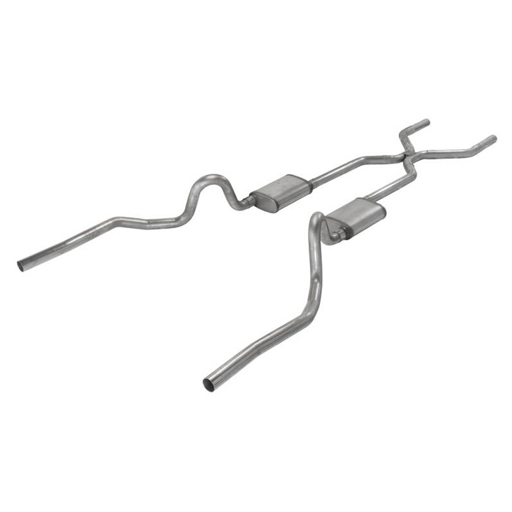 Performance Curve Exhaust Kit – 64-77 Chevy Chevelle – Flowmaster Original 40 Mufflers, 2.5" Mandrel Bent