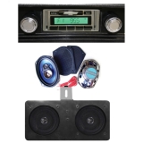 1967-1968 Camaro Ground Up Upgraded Sound System Kit, Black Bezel Image