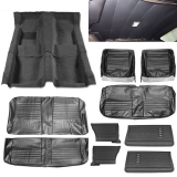 1967 Chevelle Coupe Super Interior Kit For Bench Seats Black Image