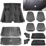 1969 Chevelle Coupe Super Interior Kit For Bucket Seats, Black Image
