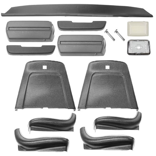 1969 Chevrolet Coupe Super Interior Kit For Bucket Seats, Black