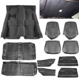 1970 Chevelle Coupe Super Interior Kit For Bucket Seats, Black Image