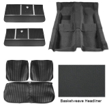 1964 El Camino Super Interior Kit For Bench Seats, Black Image