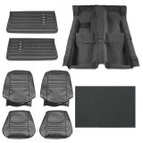 1967 El Camino Super Interior Kit For Bucket Seats, Black Image