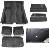 1968 El Camino Super Interior Kit For Bench Seats, Black Image