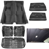 1971-1972 El Camino Super Interior Kit For Bench Seats, Black Image