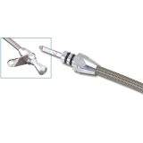 Lokar 1978-1987 Regal Powerglide Braided Stainless Transmission Mounted Transmission Dipstick Image