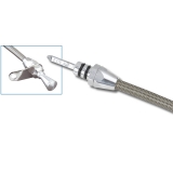 Lokar 1978-1883 GM TH 350 Braided Stainless Transmission Mounted Transmission Dipstick Image