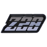 1980-1981 Camaro Z/28 Fuel Door Emblem Silver Image