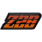 1980-1981 Camaro Z/28 Fuel Door Emblem Orange: 9637809 Image